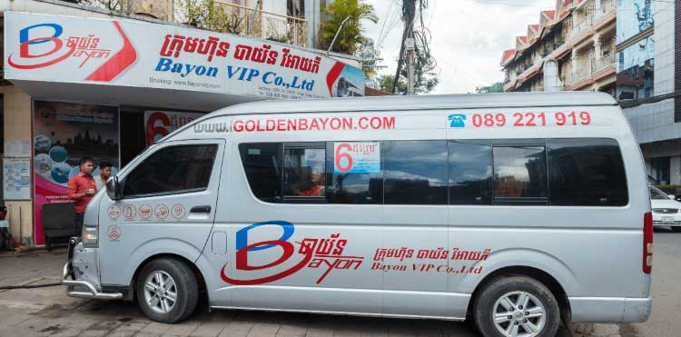 Bayon VIP bus from Phnom Penh to Angkor Wat