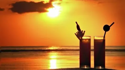 Sunset Drinks on Koh Rong Island in Cambodia