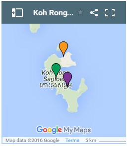 Koh Rong Samloem Villas Map