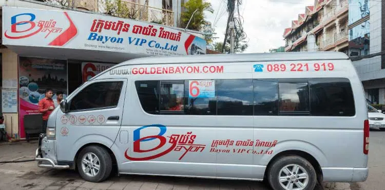 A typical bus you get from Phnom Penh to Koh Rong 