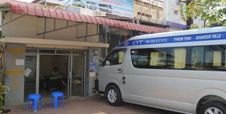 CTT Bus From Sihanoukville to Kampot